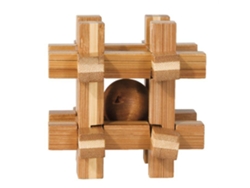 Puzzle FRIDOLIN (Madera - Marrón - 9 x 9 x 9 cm)