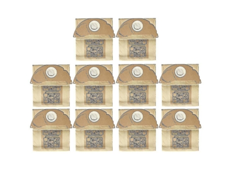 10 piezas de repuesto de bolsa de polvo compatibles con aspiradora Karcher A2004 Wd 2250 Mv4
