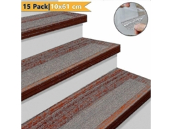 15 Alfombrillas Antideslizantes Para Escaleras Con Cinta Adhesiva Scotch Transparente De Alta Calidad Fiy