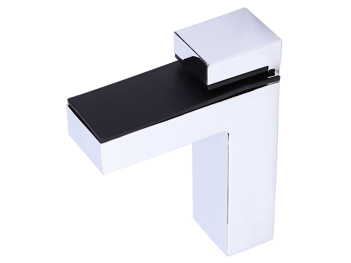 Estante De Cristal Con Abrazadera Ajustable Tipo F De Aleación De Zinc, Herrajes Brillantes.