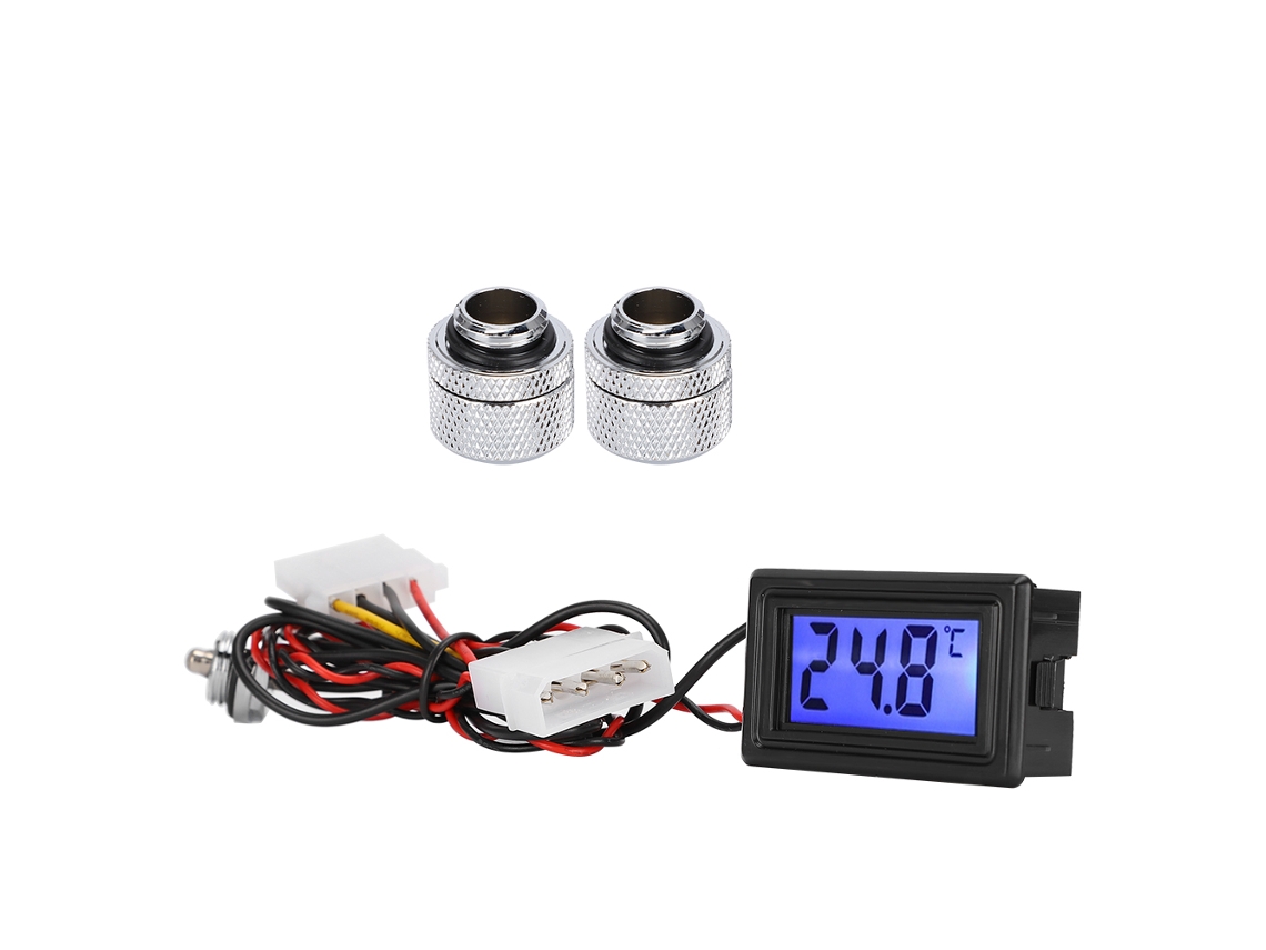 Conjunto De Enchufe De Display De Temperatura Con Rosca G1/4 Para Equipos De Refrigeración De Agua -50-110℃