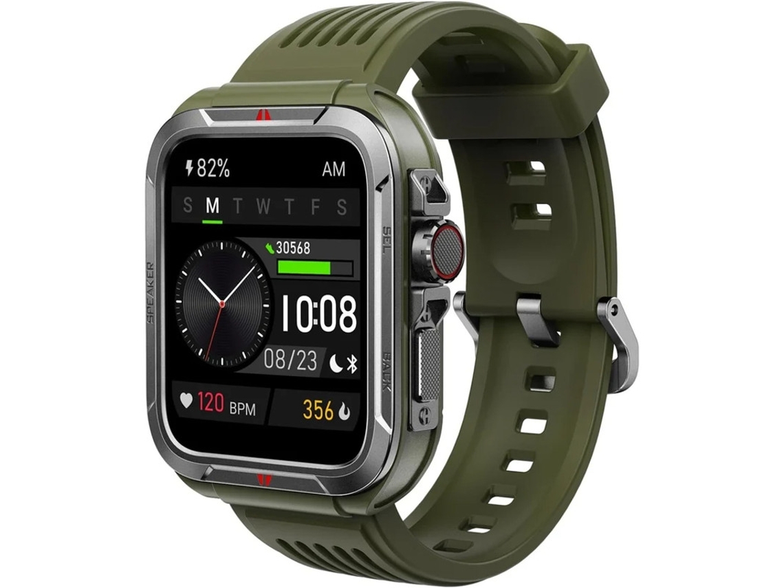 Reloj inteligente con función de responder/hacer llamadas, marco de metal, 1.8 pulgadas, rastreador de actividad física con Alexa integrado, resistente al agua IP68, más de 100 Bestvite