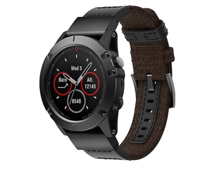 Correa Smartwatch Para Garmin Fenix5X Plus Fenix3 Marrón VENISYMLIS