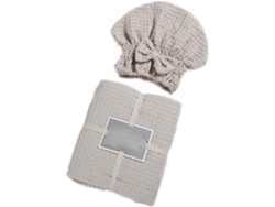 Toalla de baño con nudo, juego de dos piezas, algodón, tamaño adulto CHABERLU