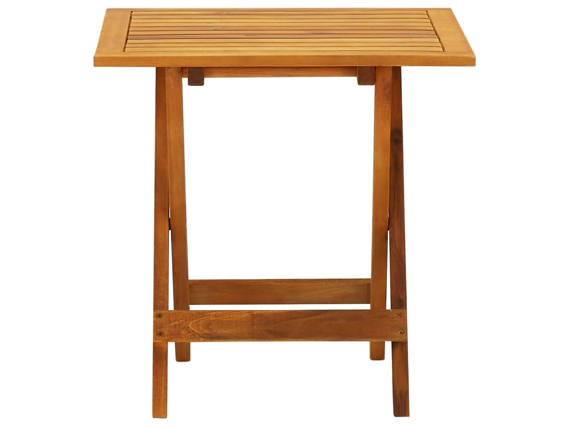 Mesa de bistró  Mesa alta de madera maciza de acacia (46 x 46 x 47 cm) Wsd887546 Lovely Home