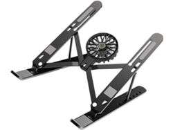 Soporte De Aluminio Para Ordenador Con Ventilador Silencioso Para Oficina Y Viajes.