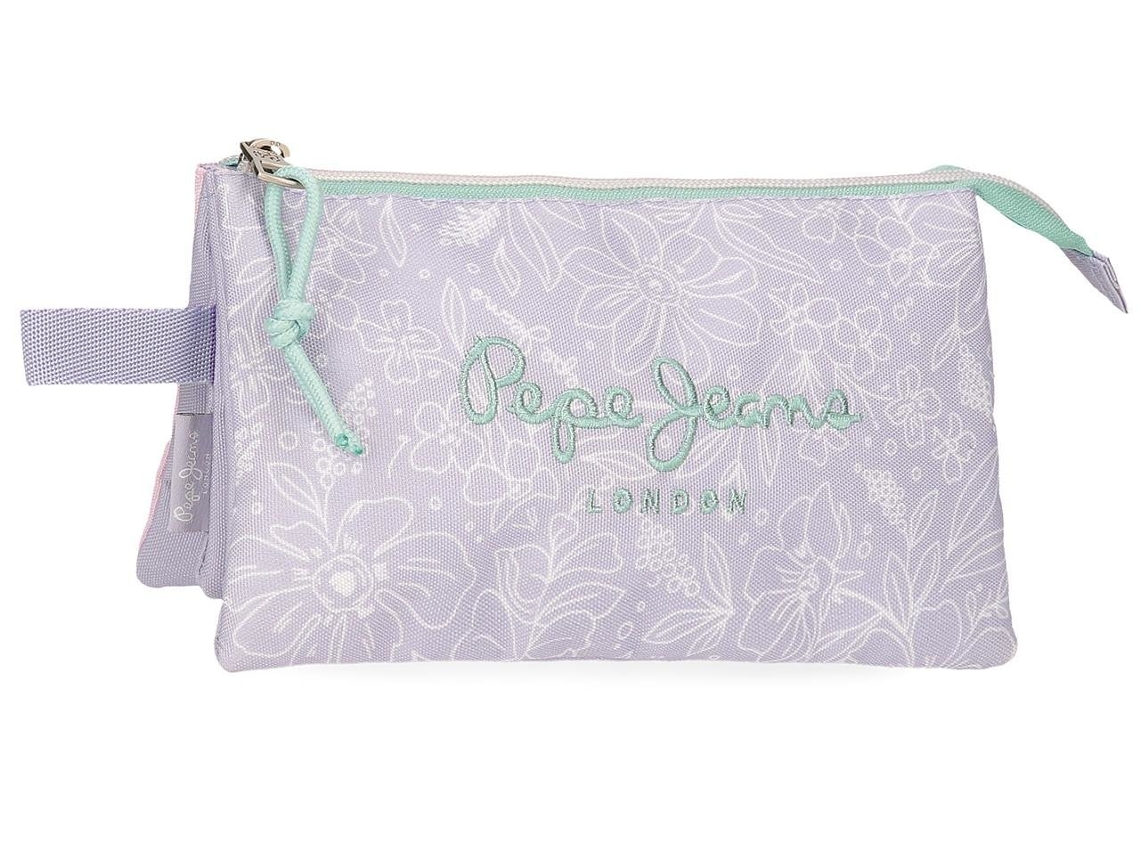 Estuche triple Pepe Jeans Renata Lila 2025 410098405081