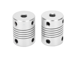 2026velora-2 Piezas Acoplamiento Flexible Motor Paso A Paso Encoder Aluminio 5x8mm Diy Impresora 3d
