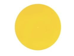 Alfombrilla Acrílica Para Tocadiscos De 12 Pulgadas, De Bajo Ruido, Color Amarillo Transparente.