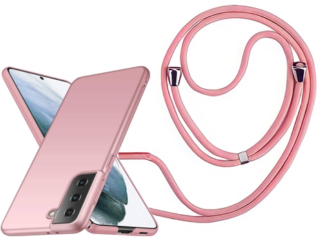 Funda Samsung S21 Plus Turtleshell Rígida con Collar Rosa