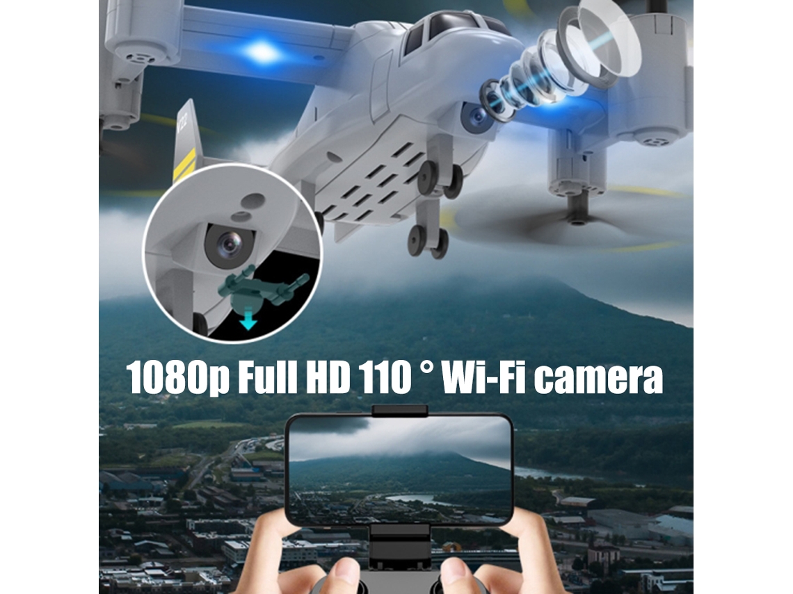 Dron 2 En 1 Con Control Remoto Y Cámara Hd 1080p, Cuadricóptero De Juguete Para Niños.