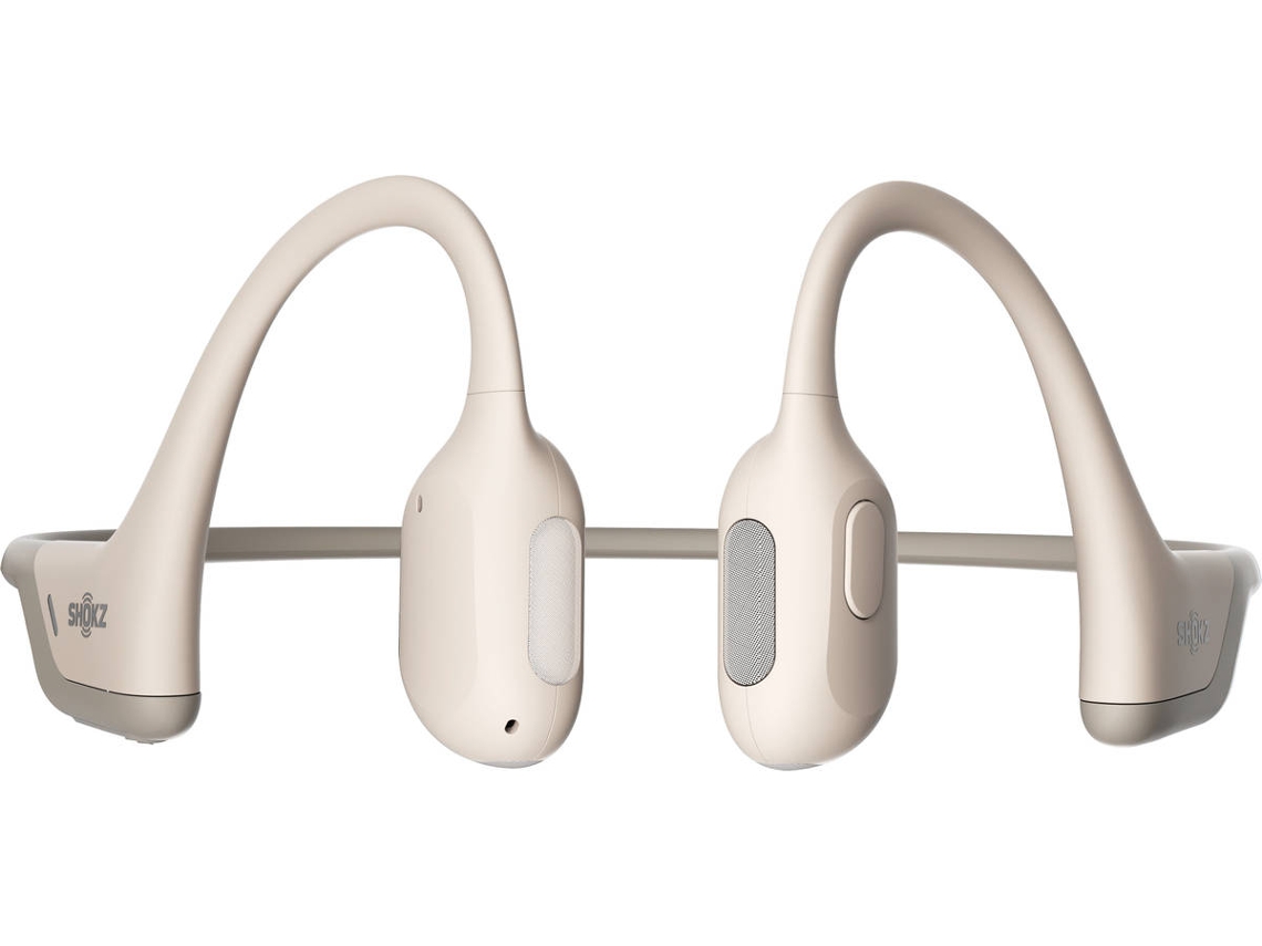 Auriculares Bluetooth Multipoint SHOKZ Openrun Pro (Open Ear - Micrófono -  Beige)