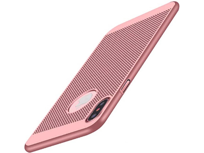 Funda iPhone 6, 6s Plus WJS Hard Cover Heat Dissipation Rosa Dorado