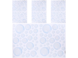 Pegatinas Pared Temática Oceánica Burbujas Pvc 4 Láminas Fáciles Pegar Despegar Decoración Diy Habitaciones