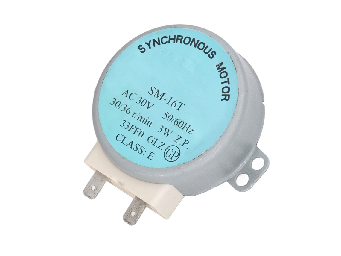 Motor Giratorio Original Sm 16t 30v 3w De Aluminio Y Cobre Para Horno Microondas Galanz