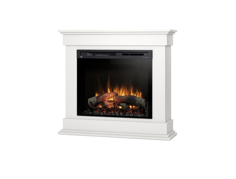 Chimenea LED eléctrica independiente LENOX 28' Blanco mate 103 x 94 x 29 OUTINFIRE