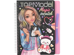 Depesche 13266 Topmodel - Libro mágico para rascar, libro para rascar con motivos geniales para modelos, con hermosos colores degradados, aprox. 20