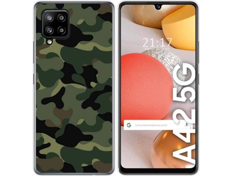 Carcasa Samsung Galaxy A42 5G TUMUNDOSMARTPHONE Camuflaje Multicolor