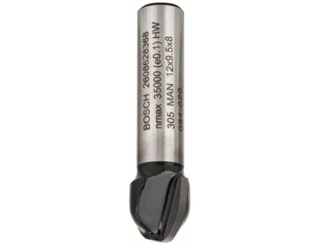 Fresa BOSCH de Caña Redondo - 8 mm - R1 6 mm - D 12 mm - L 9.2 mm - G 40 mm