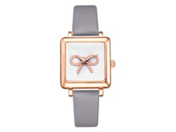 Reloj De Pulsera Vansvar Para Mujer, Esfera Pequeña, Cristales, Piel Sintética Fina, Cuarzo, Rojo, Rosa