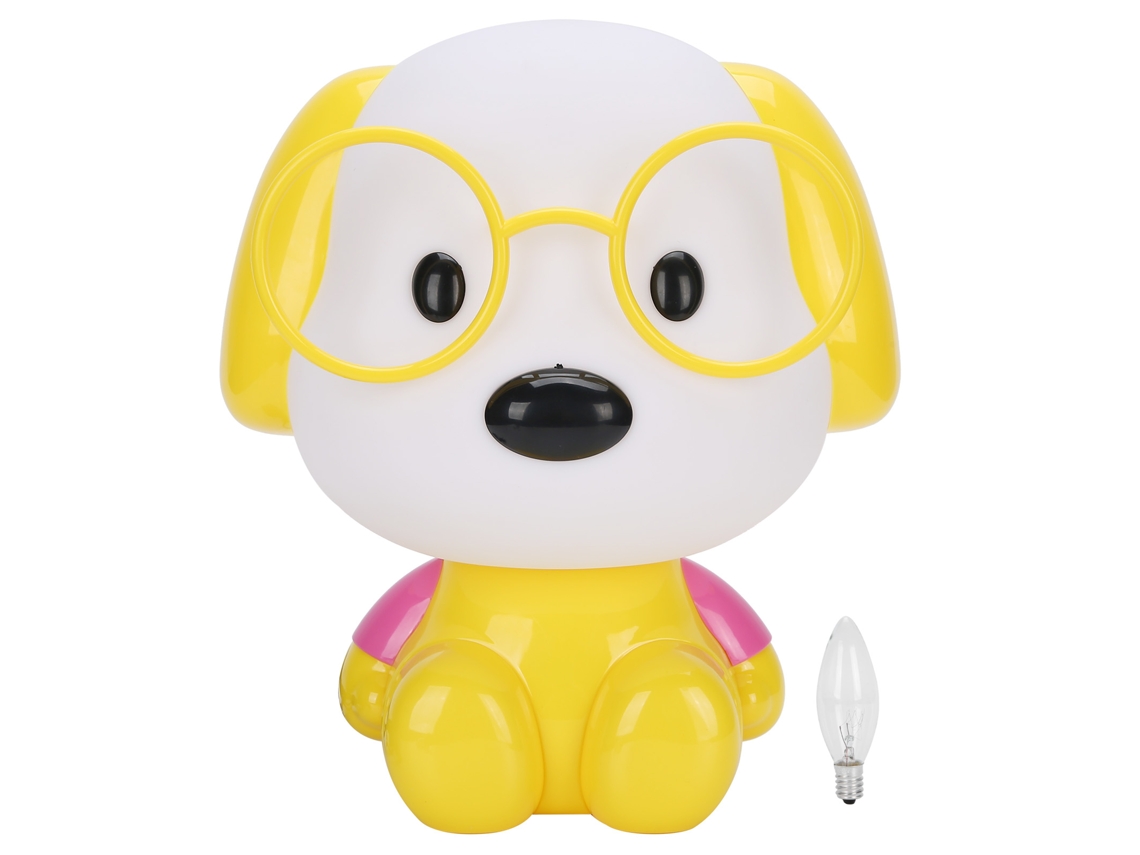 Lámpara de mesa decorativa con forma de animal de dibujos animados para el dormitorio.