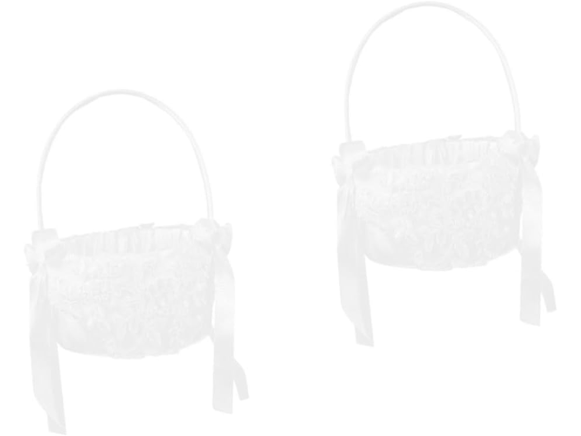 Piezas De Flor Blanca Decorativa Y Soporte Para Regalos De Recuerdo De Fiesta Para Bodas Y Fiestas Románticas.