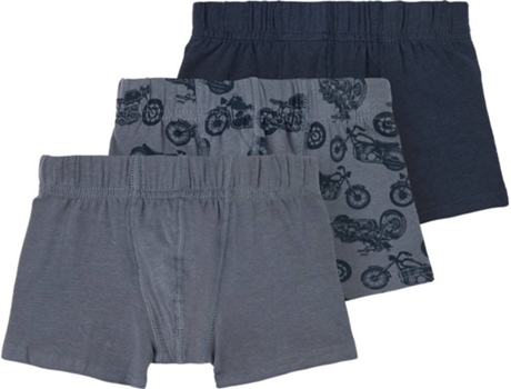 Conjunto de 3 Boxers NAME IT Algodón Niños (23 meses - Gris)