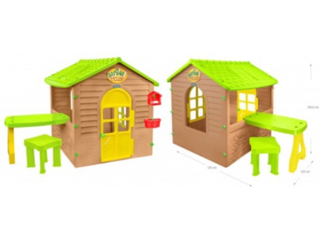 Casita de jardín con mesa MOCHTOYS