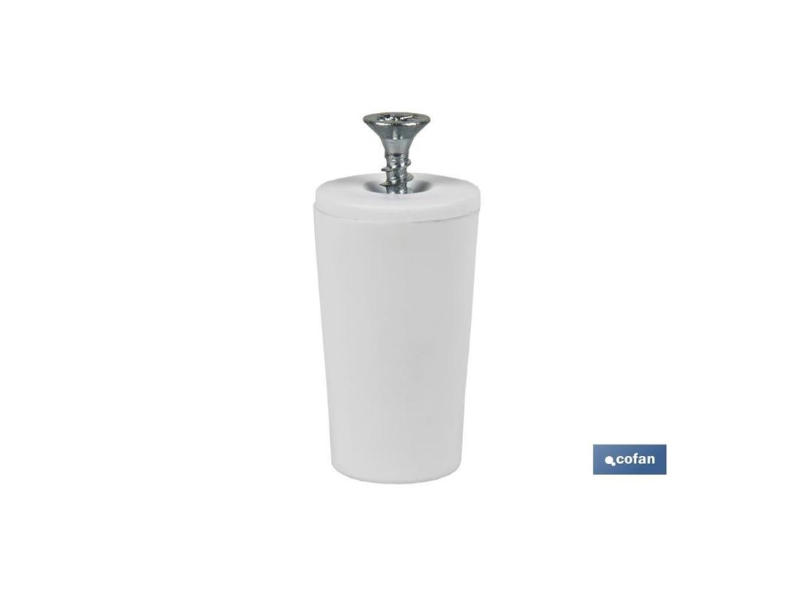 Tope persiana 40 mm gris   caja 20 unid.