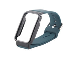 Pulsera De Silicona Con Funda Protectora Para Mi Band 7 Pro, Color Azul Medianoche Y Negro.