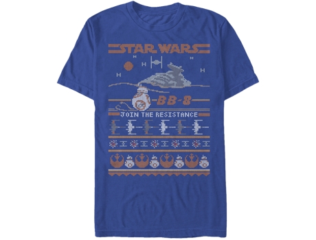 Camiseta Unisexo DEEPSTONE BB-8 Faux Sweater Star Wars Real (M)