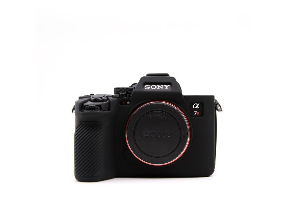 Funda de silicona HEXINYIGJLY para Sony A7rm5/a7rvleve, acceso completo, trípode, protección contra impactos, color negro.