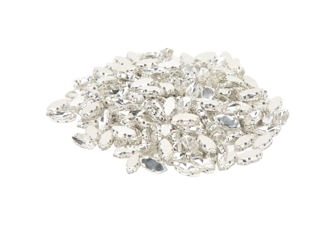 200 Piezas De Diamantes De Imitación Ojo De Caballo De 7x15 Mm Para Accesorios De Costura Y Ropa Diy