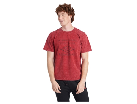 Camiseta de Hombre para Fútbol UMBRO Large Logo Rojo (XL)