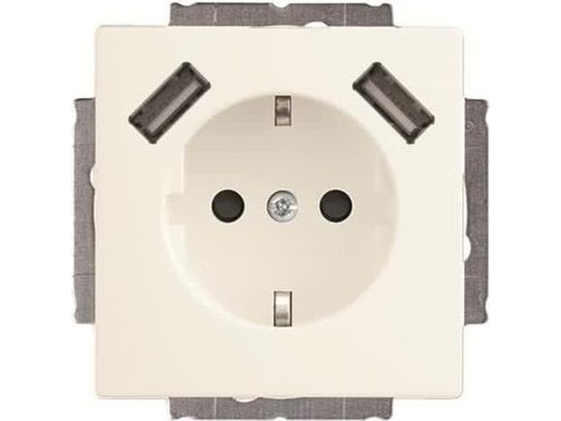 Toma Schuko 2x USB 20 Eucb2usb 884 Busch Jaeger (2cka002011a6277)