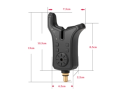 Alarma De Picada Para Pesca Con Sonido E Indicador Luminoso Led, Aviso De Picada, Funciona Con Pilas Aaa.
