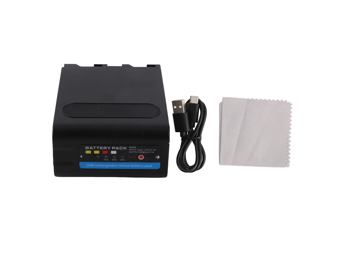 Batería Para Videocámara Usb Tipo C De 7,2 V Y 13400 Mah Para Np F990, Compatible Con V3 9e Pd150p Ccd Tr910 V200 820e 100p Tr818 V300