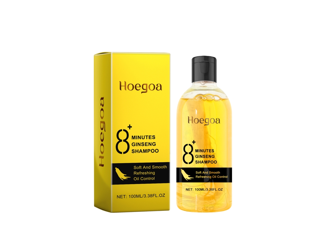 Champú de ginseng Hoegoa para el crecimiento y la reparación del cabello.