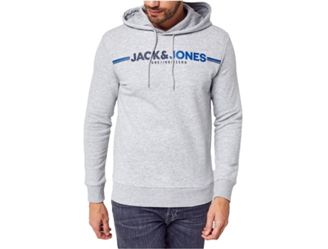 Sweatshirt JACK & JONES Algodón Hombre (Gris - S)