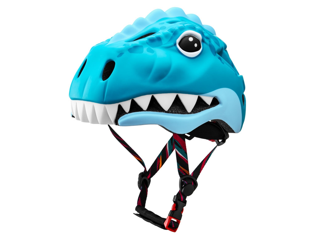 Bicicleta para niños Equilibrio Polea Monopatín Equipo de protección YUYSAN Casco de Dinosaurio AzulS48-52cm