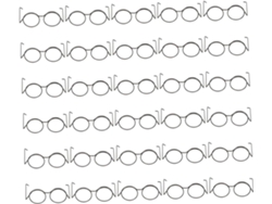 Gafas Redondas En Miniatura, Lentes De Hierro Negro, Juego De 30 Accesorios Ligeros Para El Hogar.