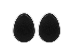 2pcs Cepillo De Cabeza Suave Con Dientes Redondos Para Masaje Portátil Cepillo De Champú En Forma De Huevo