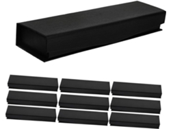 Nuobesty 10 Piezas Caja De Regalo Pluma Estilográfica Estuche Negro Con Tapa Y Elegantes Plumas Estilográficas Compatibles Y