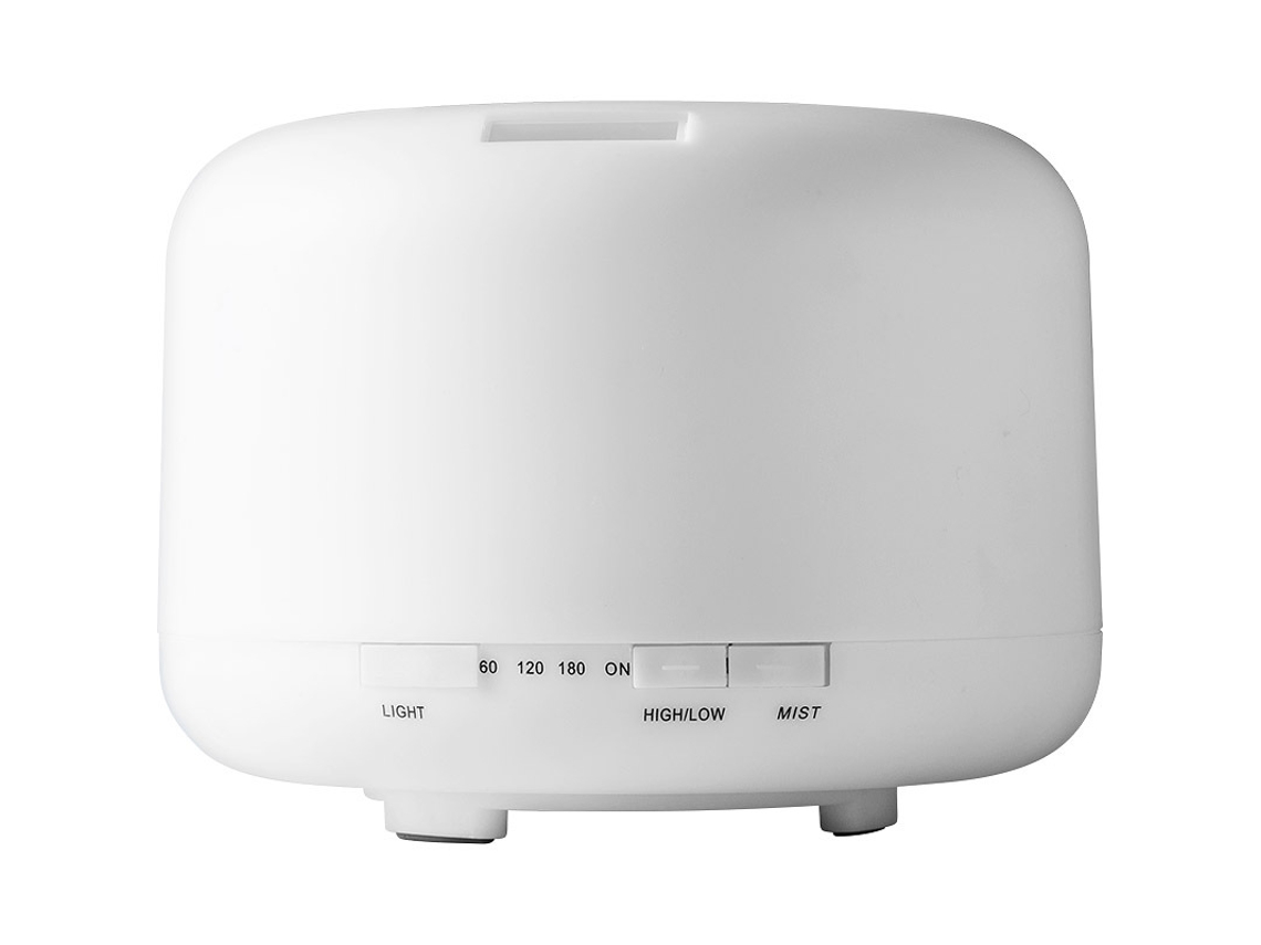 Humidificador de aceites esenciales, difusor ultrasónico, 500 ml, blanco | MDUG