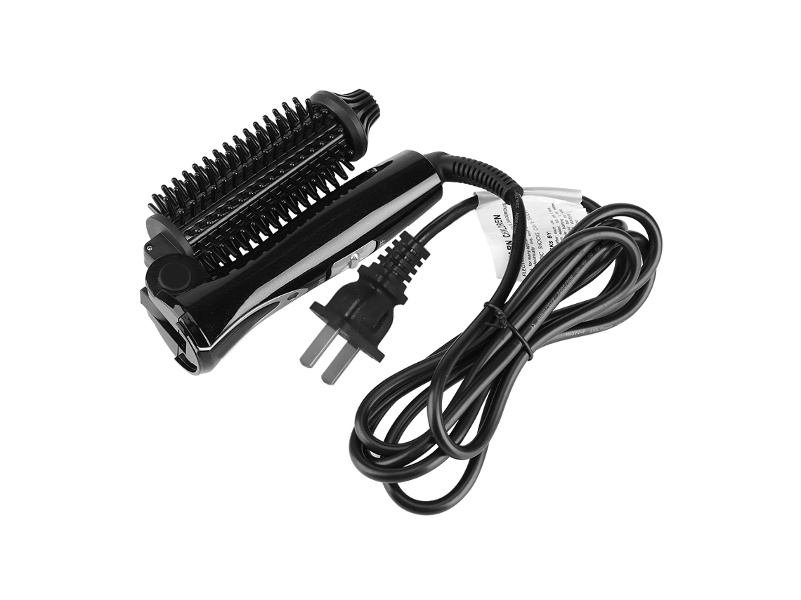 Cepillo Rizador De Cabello Plegable De Turmalina Cerámica Con Aniones Para Peinar Y Rizar