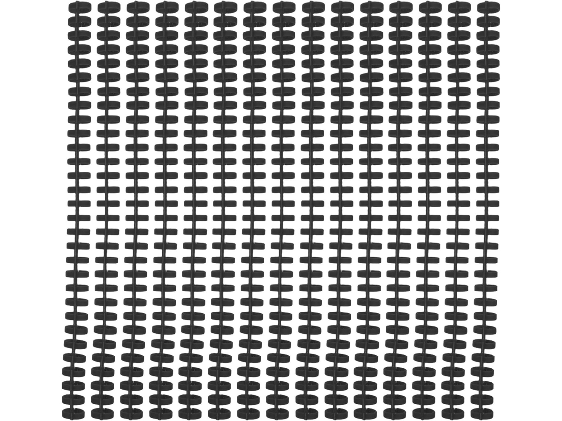 20 Espirales De Plástico Negro Para Encuadernación Con Anillas - Suministros