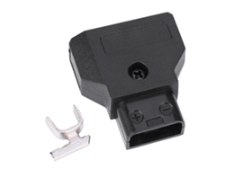 NEVEANCE Conector Macho Tipo D de Plástico con Pasador de Ubicación para Cámara Anton Camcorder Negro