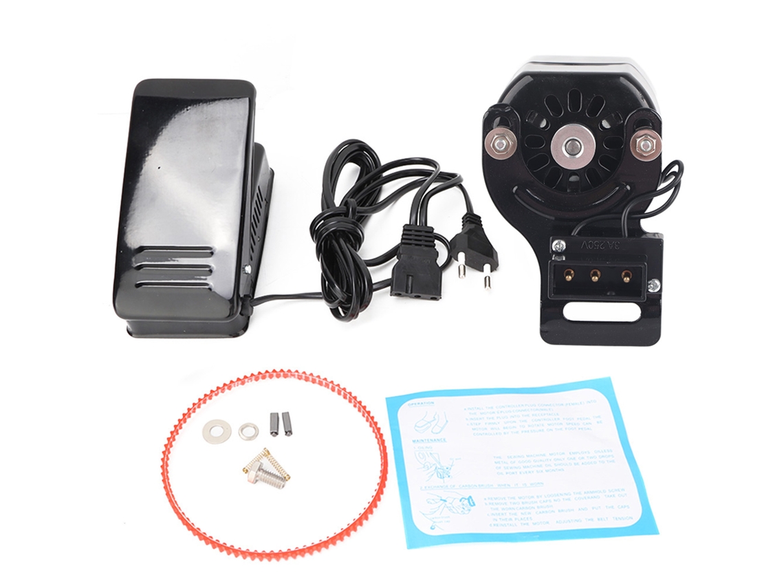 Kit de motor de 100 W con pedal de marcha atrás para máquina de coser doméstica
