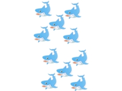 Juego de 10 pegatinas de baño con animales, apliques mate para suelo, antideslizantes y antiadherentes, con Slowmoose