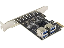 Adaptador multiplicador PCIe de 5 Gbps USB 3.2 Gen1 USB 3.0 para añadir a tu dispositivo. SFUSHOS